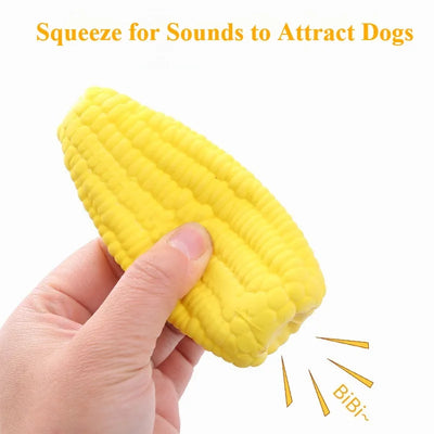 New Pet Toys Squeak Toys Latex Corn Shape Puppy Dogs Toy Pet Supplies Training Playing Chewing Dog Toys for Small Dogs