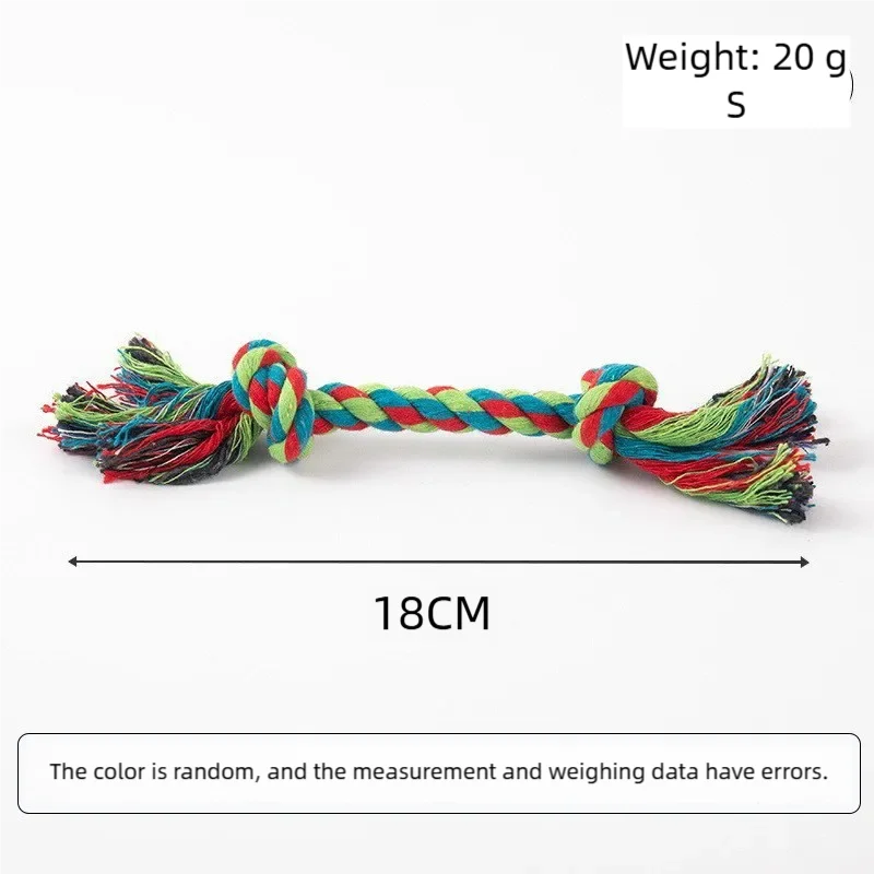 Dog Toy Pet Molar Bite-resistant Cotton Rope Knot for Small Dog Puppy Relieving Stuffy Cleaning Teeth Pet Chew Toys