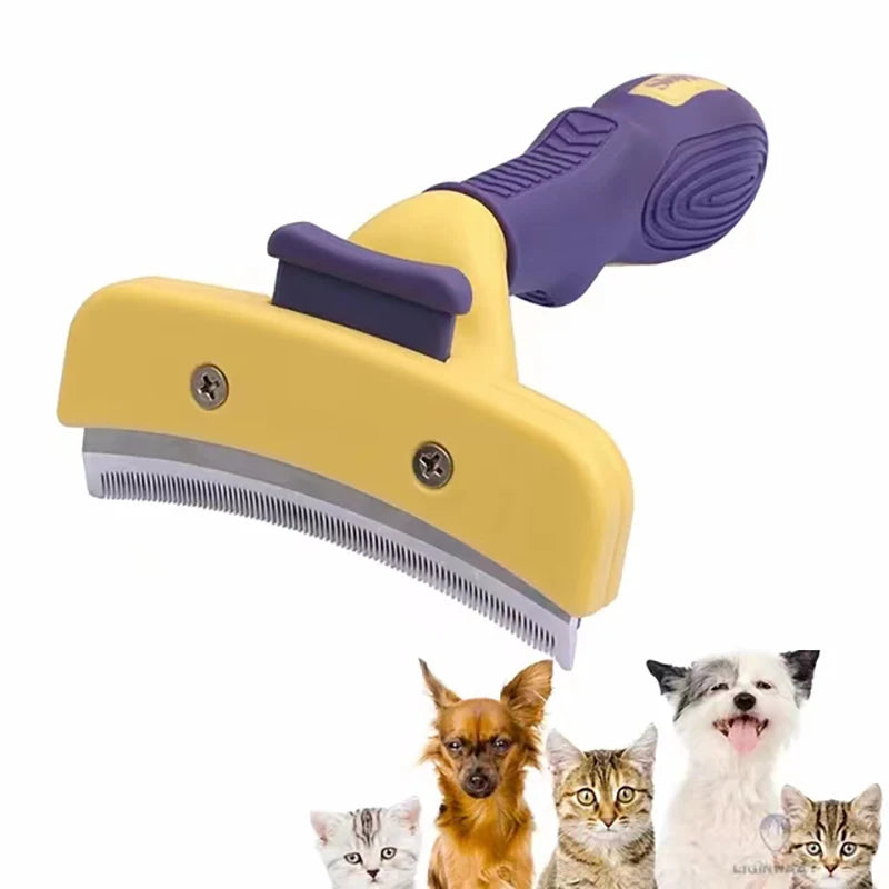 Pet Dog Hair Brush Dogs Cats Hair Remover Open Knotting Comb for Short and Long Hair Reduces Shedding and Detangling Tool