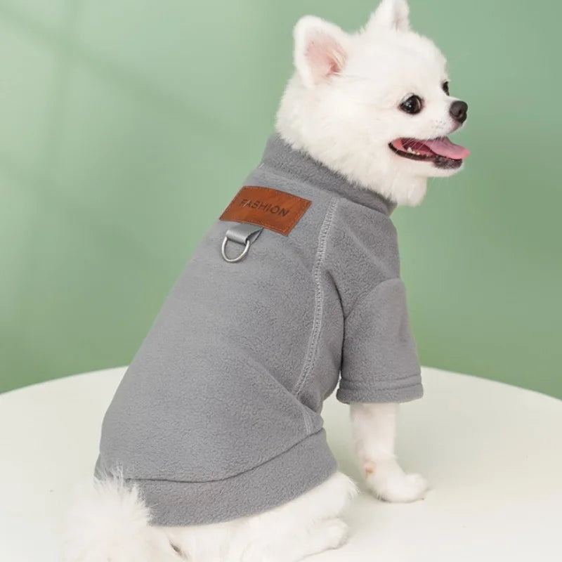 Winter Warm Dog Clothes for Small Dogs Fashion Dog Hoodies Cute Solid Puppy Sweatshirt Soft Cat Pullovers Chihuahua Pet Hoodies