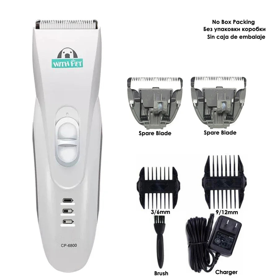 Electrical Pet Dog Hair Trimmers Professional Clippers Grooming Tool Rechargeable Cat Shavers Hair Cutter Dog Haircut CP6800