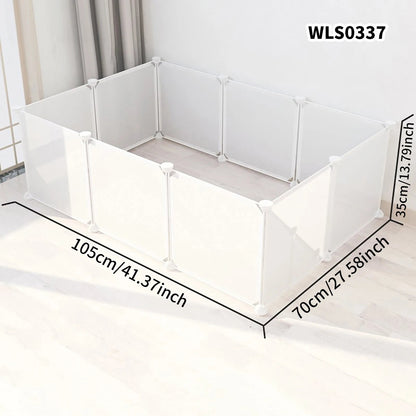 DIY Pet Cage for Home Use, Easy to Install and Disassemble, Dog Fence, Guinea Pig Isolation Net, Dog Cage, Cat Cage, Rabbit Enclosure, Freely Assembled, Turtle Activity Area Barrier Net, No Drilling Required PawPrint Treasures