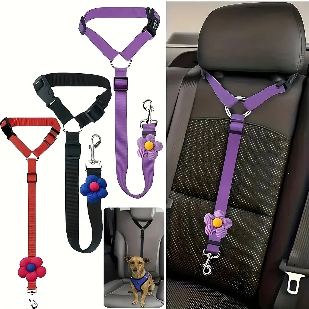 Dog Seat Belt for Vehicle Secure, Pet Car Tether Safety Leash for Dogs In Vehicles, Dog Seatbelt Tether, Christmas Gift