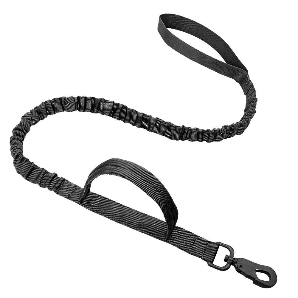 2025 Reflective Running Leash for Dogs - Dual Shock Absorption System, Night Safety Retractable Lead with QuickClip