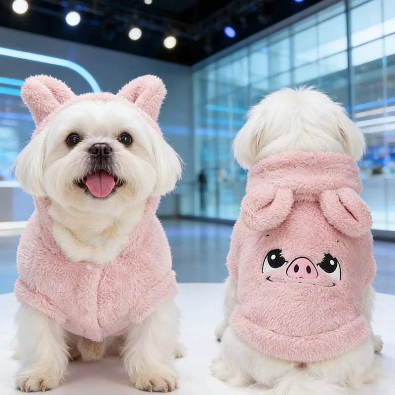 Fashionable Winter Pet Dog Clothes Dogs Coat Jacket  Perro French Bulldog Clothing Cute Dog Hoodie For Dogs Pets Clothing Pug PawPrint Treasures