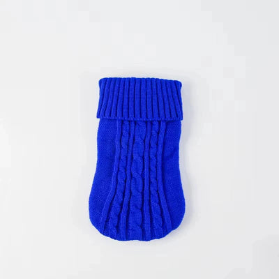 Elegant WarmTurtleneck Sweater for Miniaturedachshund Soft Knitted Sweater for Wiener Dogs Solid Color Sweatshirt for Badger Dog
