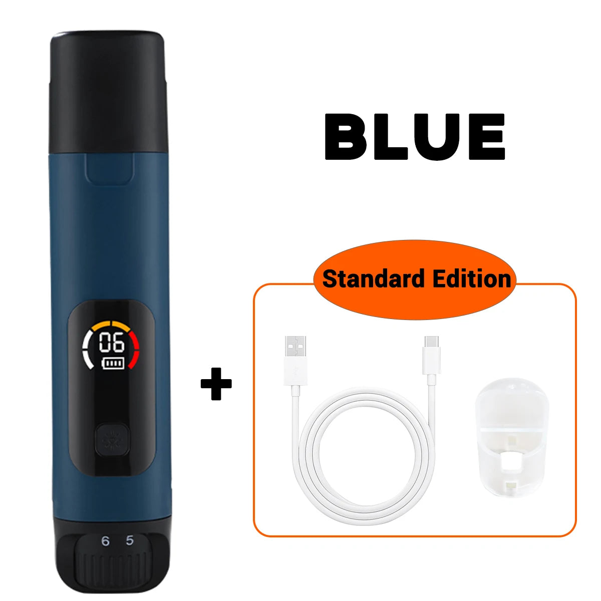 Pet Electric Nail Grinder Rechargeable Dog Paw Grooming Nail Clipper LED Light 6 Speeds Adjustable Cat Claw Nail Grinder