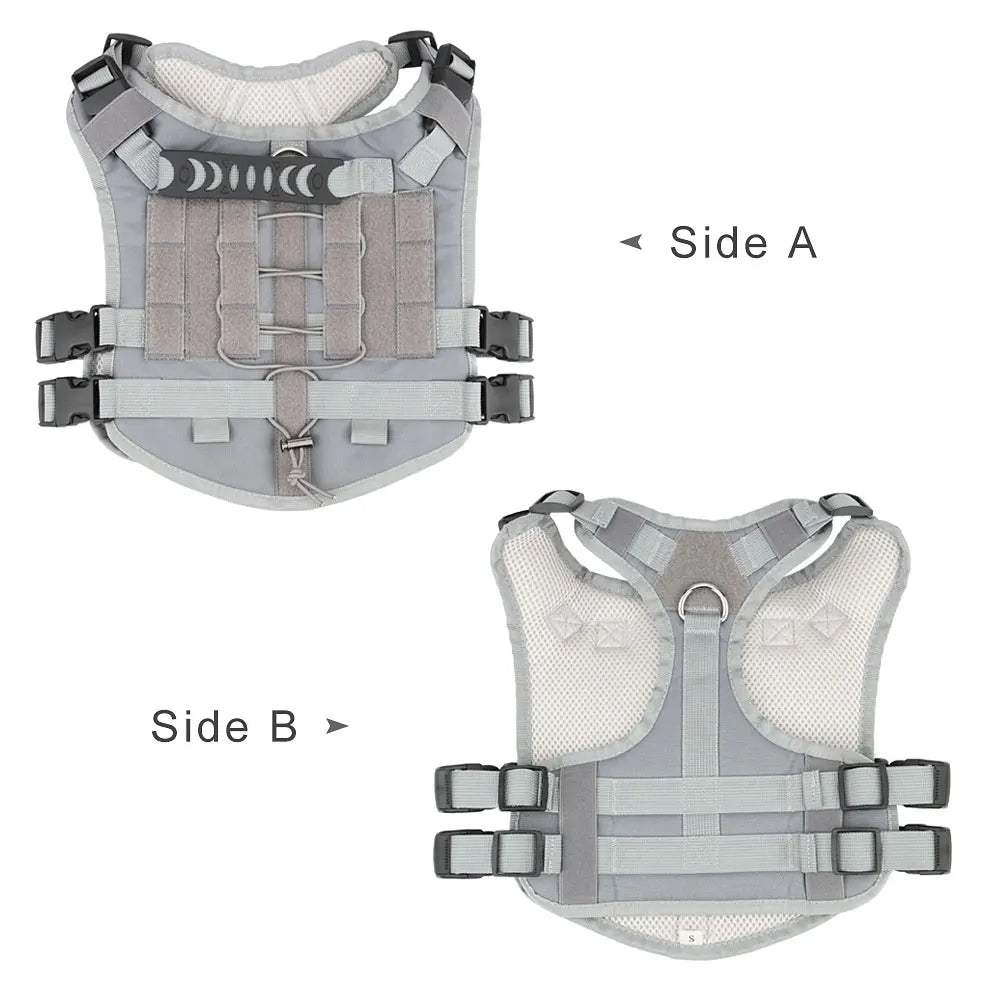 Custom Dog Harness Personalized Tactical Vest DIY Name Pet Harness for Medium Large Big Dog Chest Strap