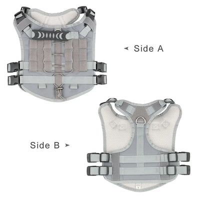 Custom Dog Harness Personalized Tactical Vest DIY Name Pet Harness for Medium Large Big Dog Chest Strap