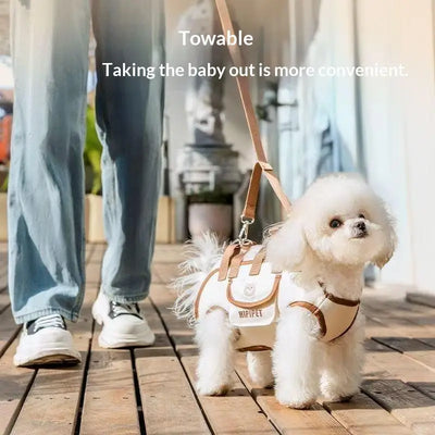 Everyday Travel Carrier for Pet Convertible Shoulder/Hand Bag with Harness Clip Comfortable and Portable for Vet Visits Shopping