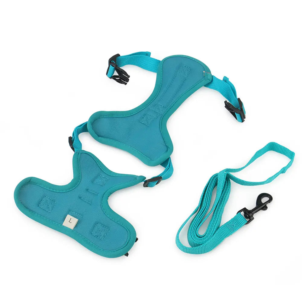 Reflective Dog Harness Leashes Set Puppy Chest Strap Vest for Small Medium Dog Pet Harness Leash Outdoor Training Supplies