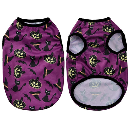Dog Clothes for Small Medium Dogs Cats Halloween Pumpkin Paw Print Puppy Vests Chihuahua Yorkies Costumes Pet Party Clothing PawPrint Treasures