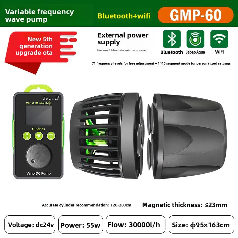 2026 Jebao Jecod Aquarium Vario Wavemaker Water Pump GMP Series Bluetooth APP Manual Controlled Coral Reef Fish Tank PawPrint Treasures