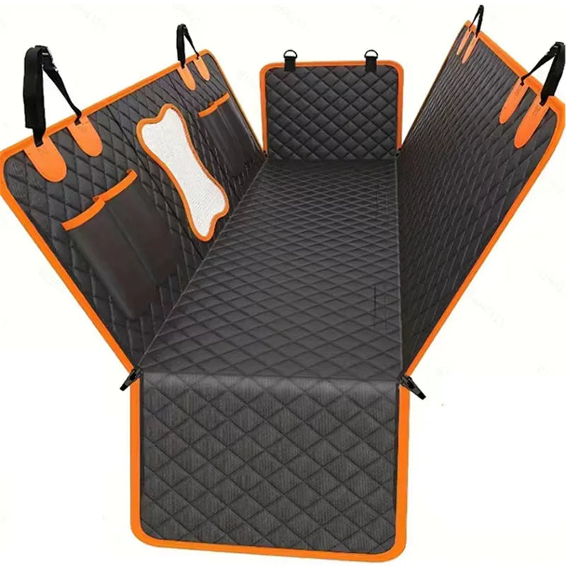 Dog Car Seat Cover Waterproof Pet Dog Carriers Travel Mat Hammock For Small Medium Large Dogs Car Rear Back Seat Safety Pad