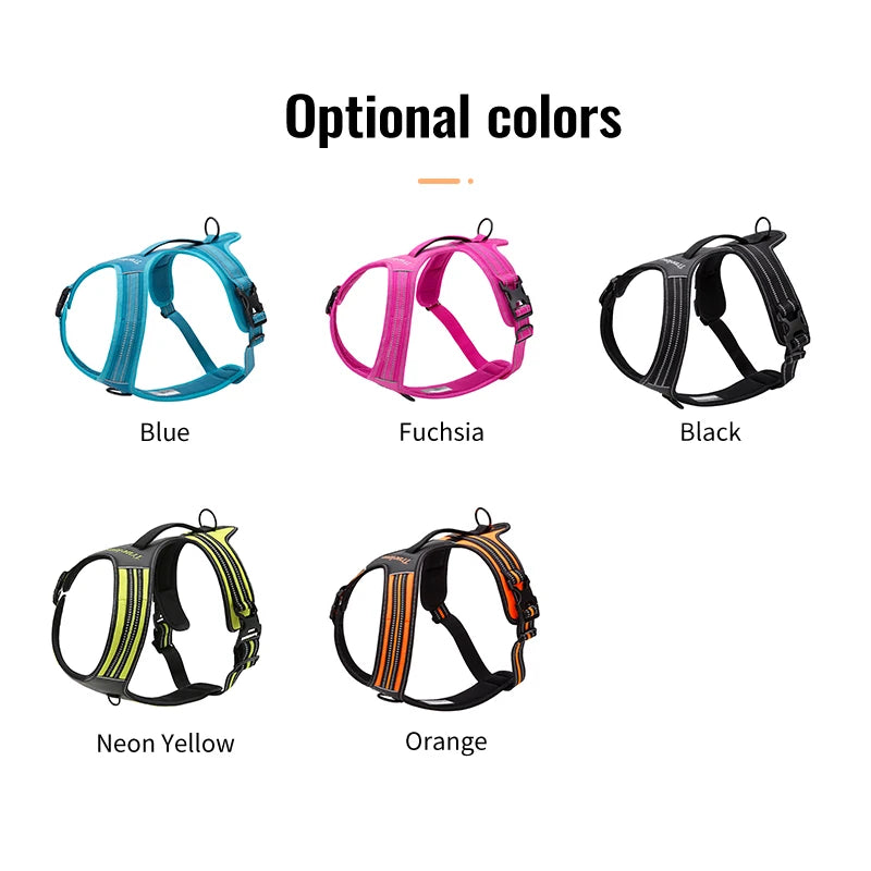 Truelove Non-reflective Walking PU Leather Dog Vest Escape Proof Adjustable Anti Pull Pet Harness Outdoor Clearance Sale TLH5551