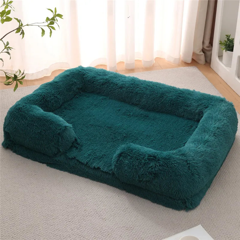 Luxury Winter Warm Large Dog Sofa Bed Dog Kneel Cat Mats House Cushion Pet Sleeping Sofa Beds Mat for Large and Small Dog PawPrint Treasures