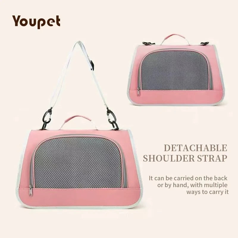 Pet Outing Portable Cat Dogs Handbag Summer Breathable Carrier Travel Puppy Kitten Single Shoulder Bag Pet Carrying Bag Supplie