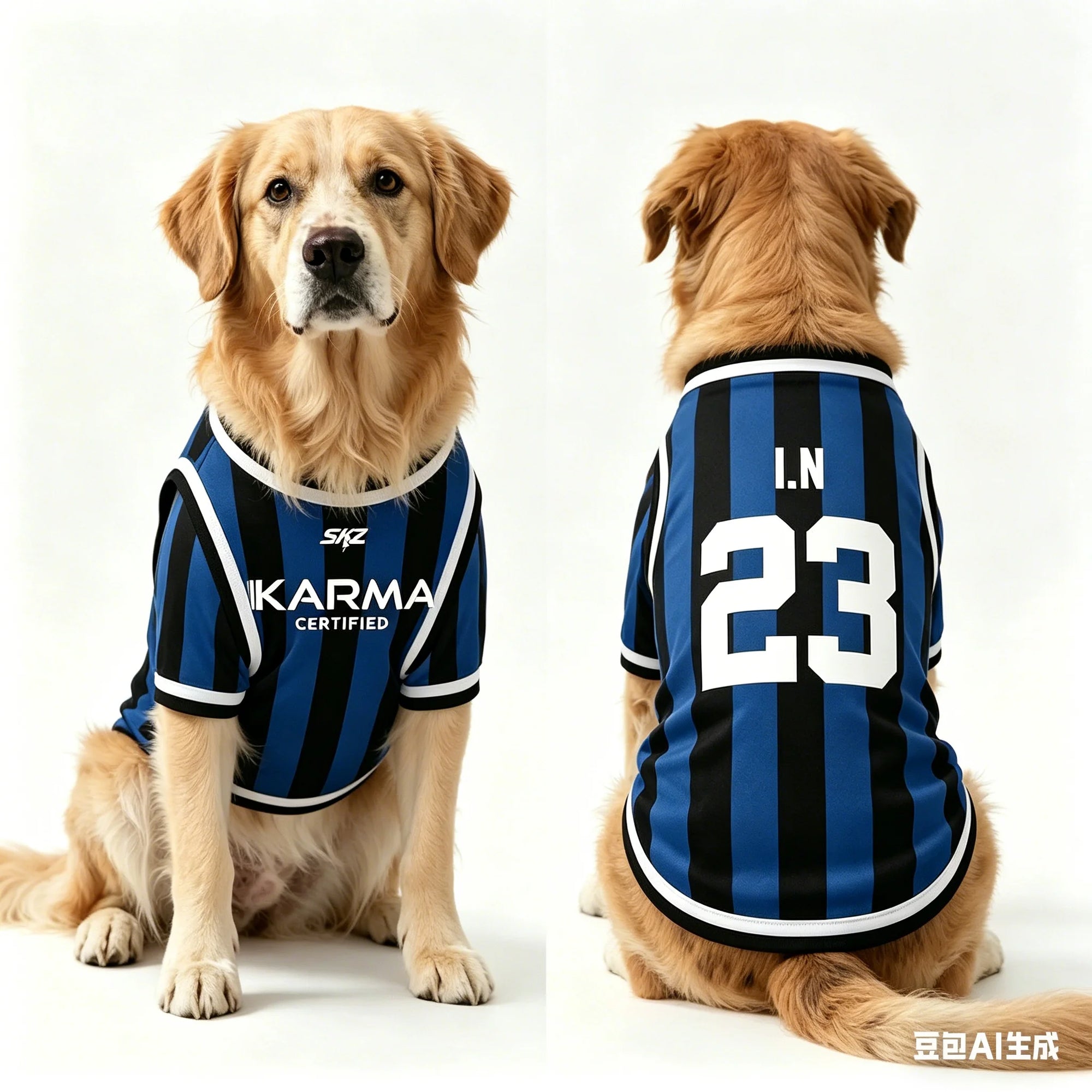 1pc SKZ Karma Dog Jersey Breathable Pet Tank Top Summer Sporty Apparel for Dogs Puppy Vest for Walking Outdoor Cute Pet Clothes