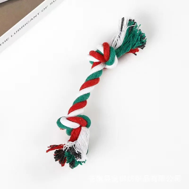 Dog Toy Pet Molar Bite-resistant Cotton Rope Knot for Small Dog Puppy Relieving Stuffy Cleaning Teeth Pet Chew Toys