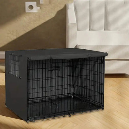 Pet Cage Cover Oxford Pet Crate Cover Pet Crate Cover Windproof Dog Kennel Cover Waterproof Dog Cat Cage Cover For Indoor PawPrint Treasures