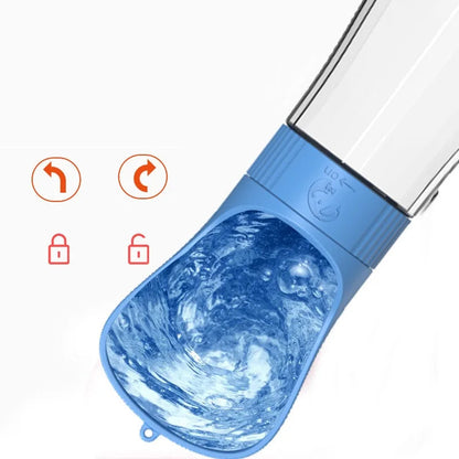 2 In 1 Portable Dog Water Bottle For Small Large Dogs Cats Outdoor Walking Drinking Bowls Pet Feeder Puppy Chihuahua Supplies PawPrint Treasures