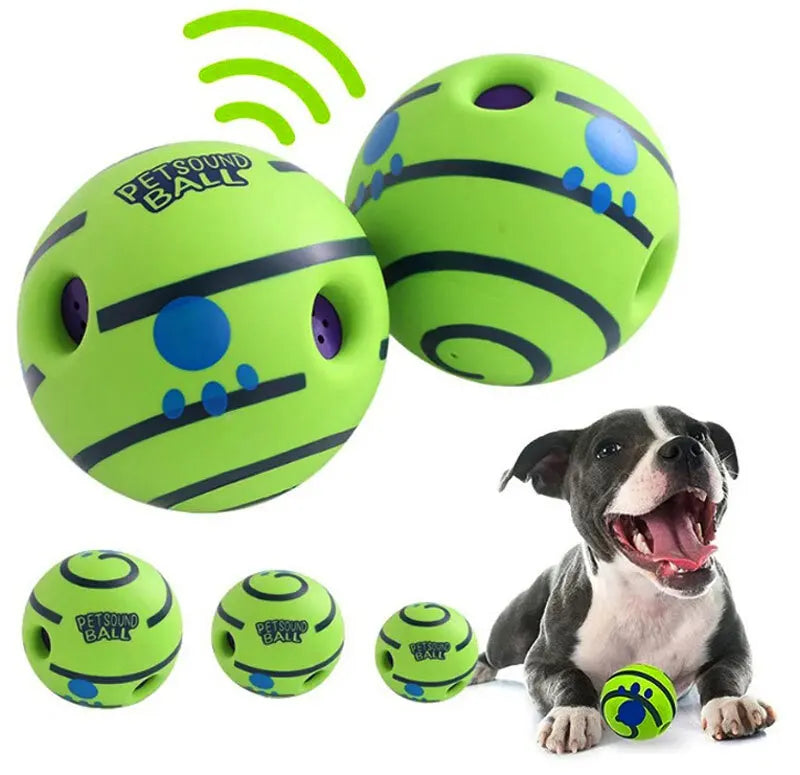 Dog Toy Wobble Wag Giggle Glow Ball Interactive Dog Attention Toy Fun Giggle Sounds Ball When Rolled or Shaken For Pet Dog Fun
