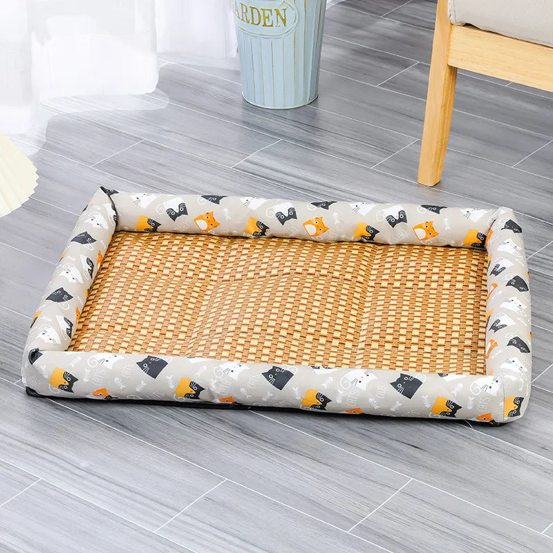 Summer Pet Bed Cat Sleeping Mat Sofa Bed Cooling Mat for Small Dog Cats Comfortable Wear-Resistant Pads Pet Supplies