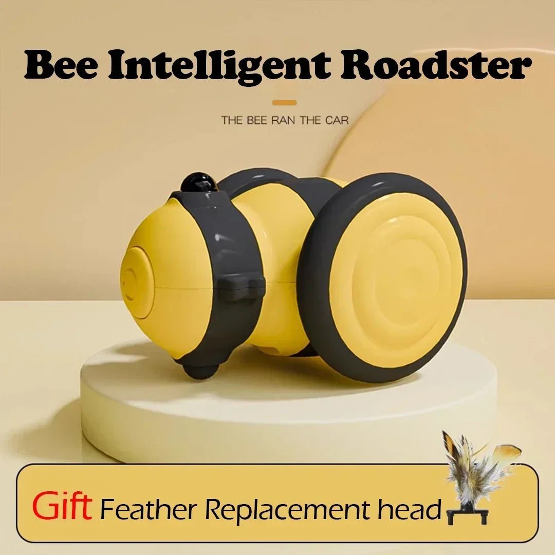 Electric Cat Toys Sports Car Cat Teaser Auto Intelligent Wakeup USB Rechargeable Boredom Reliever Smart Pet Toys Dog