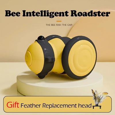 Electric Cat Toys Sports Car Cat Teaser Auto Intelligent Wakeup USB Rechargeable Boredom Reliever Smart Pet Toys Dog