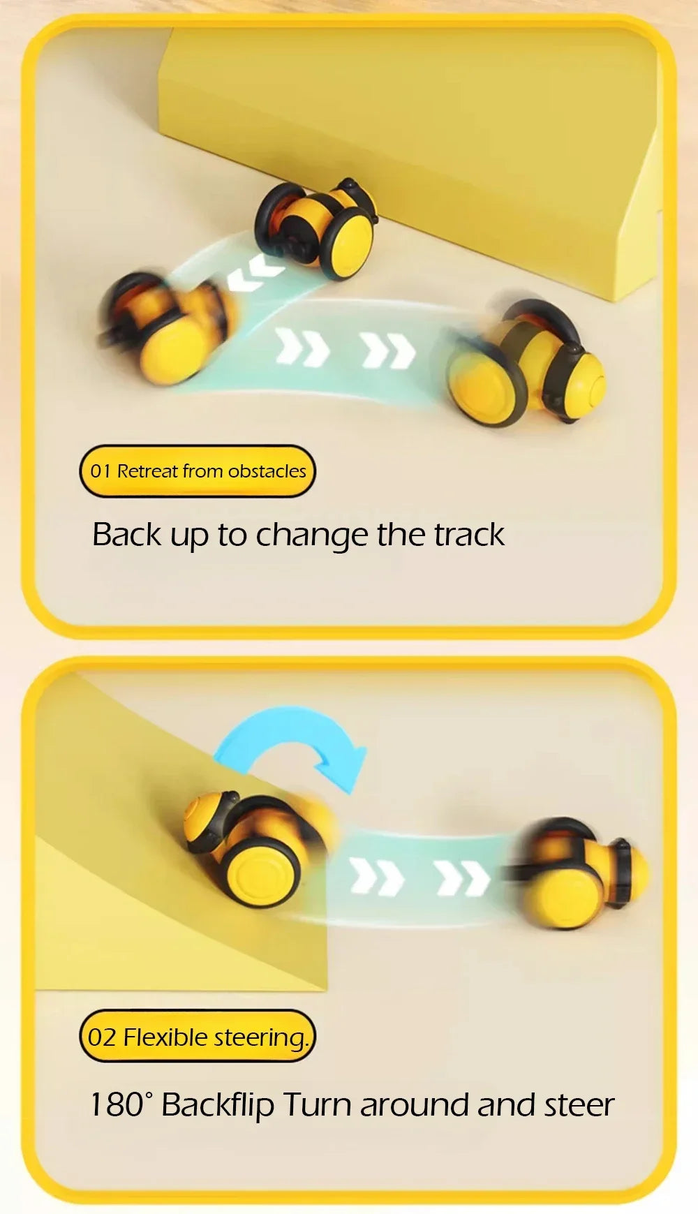 Electric Cat Toys Sports Car Cat Teaser Auto Intelligent Wakeup USB Rechargeable Boredom Reliever Smart Pet Toys Dog