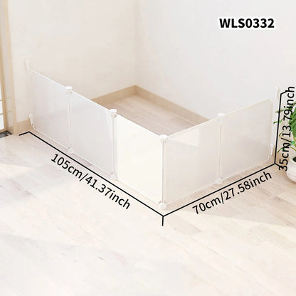 DIY Pet Cage for Home Use, Easy to Install and Disassemble, Dog Fence, Guinea Pig Isolation Net, Dog Cage, Cat Cage, Rabbit Enclosure, Freely Assembled, Turtle Activity Area Barrier Net, No Drilling Required PawPrint Treasures