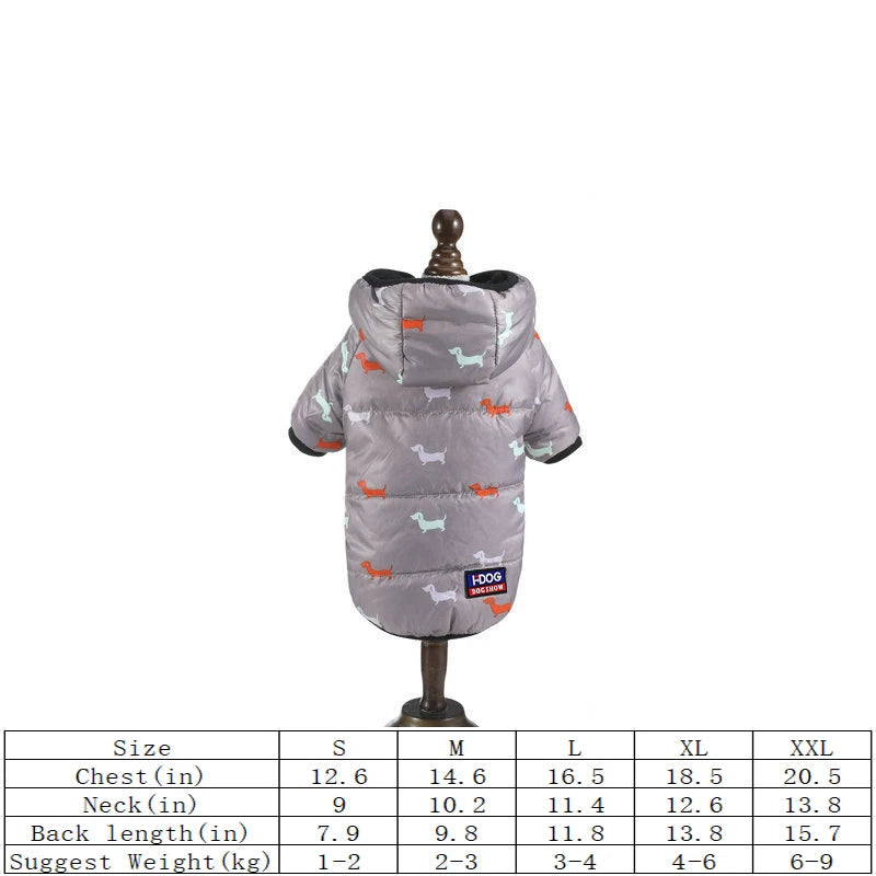 New hot pet clothing two feet hooded cotton-padded cat and dog clothing autumn and winter plus cotton thickened pet clothing PawPrint Treasures