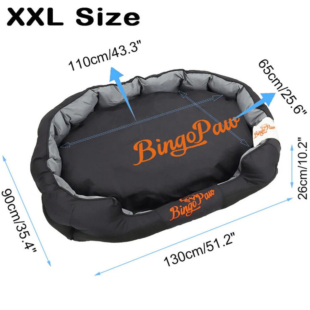 Large Orthopedic Dog Bed Sofa Waterproof Dog Pillow Kennel Washable Pet Puppy Basket Cushion