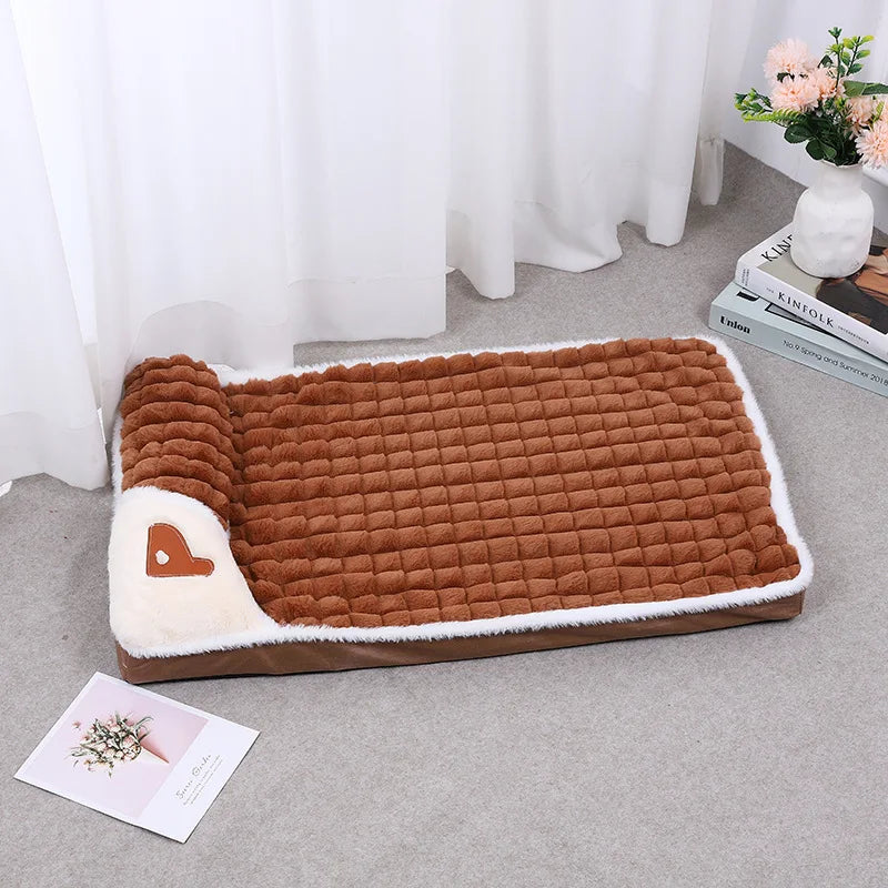 1pc Dog Mat, Four Seasons Universal Kennel, Sleeping Nest with Winter Removable and Washable Floor Mat, Dog Sleeping Mat