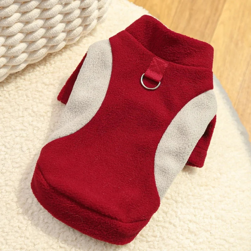 Winter Warm Dog Clothes for Small Dogs Fashion Dog Hoodies Cute Solid Puppy Sweatshirt Soft Cat Pullovers Chihuahua Pet Hoodies