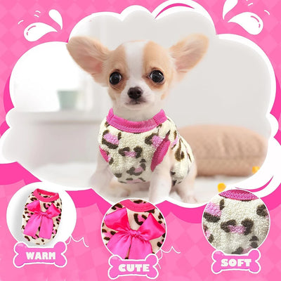 Chihuahua Coat Dog Sweater for Small Dogs Teacup Dog Clothes for Puppies Kitten Pet Puppy Cat Clothing Warm Winter Clothes