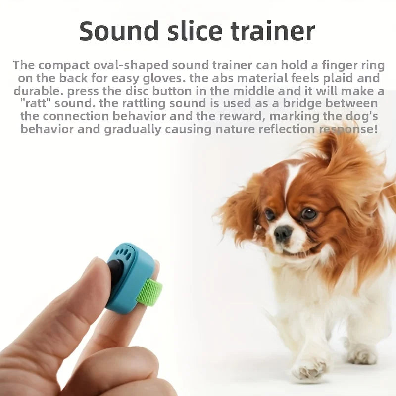 Interactive Sound Clicker Trainer for Thumb Training No Battery Portable & Durable for Dogs Cats Positive Reinforcement Train ﻿