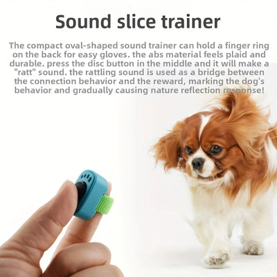 Interactive Sound Clicker Trainer for Thumb Training No Battery Portable & Durable for Dogs Cats Positive Reinforcement Train ﻿