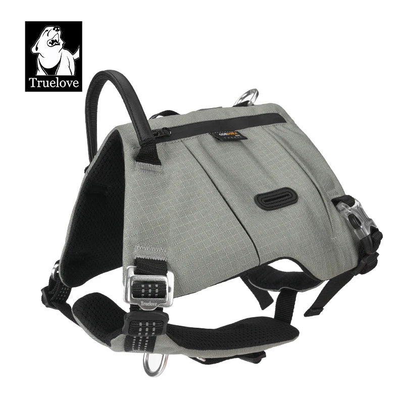 Truelove Dog Backpack Pet Harness Manufacturer Adjustable Tactical Handle Full Body Dog Vest for Hiking Training Outdoor TLB2251