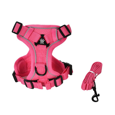 Pet Cat Chest Strap For Small Medium Dogs Cats Hiking Outdoor Kitten Adjustable Belt Rope Reflective Dog Leash Sphynx Supplies