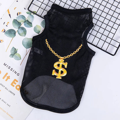 Fashion Cat Clothes Pet Dog Clothes For Small Dogs Chihuahua French Bulldog Summer Vest T Shirt Super Cool Lovely Puppy Clothing PawPrint Treasures