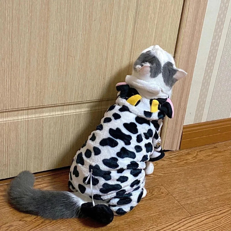 Pet Dog Clothes Soft Warm Fleece Dogs Jumpsuits Pet Clothing for Small Dogs Puppy Cats Hoodies Chihuahua Yorkshire Costume Coats PawPrint Treasures