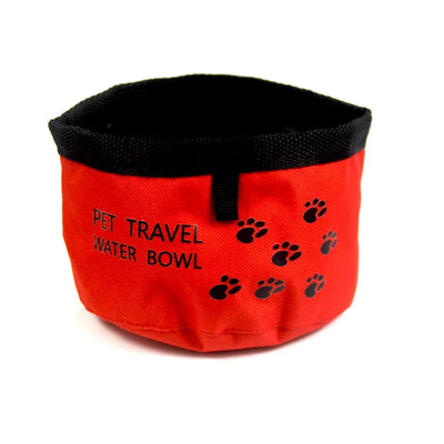 Dog Bowl for Travel Oxford Bowl for Outdoor Hiking Feeding Food Dispenser Breeds Foldable Dog Food Bowl