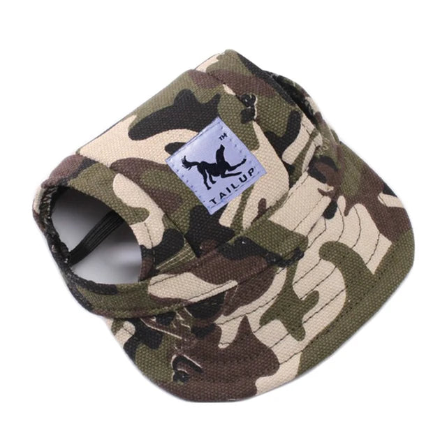 Summer Pet Dog Hat Cap Outdoor Dog Baseball Cap Canvas Small Dog Sunscreen Accessories