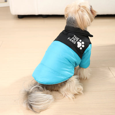 Warm Dog Clothes in Winter for Small Medium Cat Dogs Reversible Waterproof Pets Outfits Solid Puppy Sphynx Chihuahua Pug Apparel