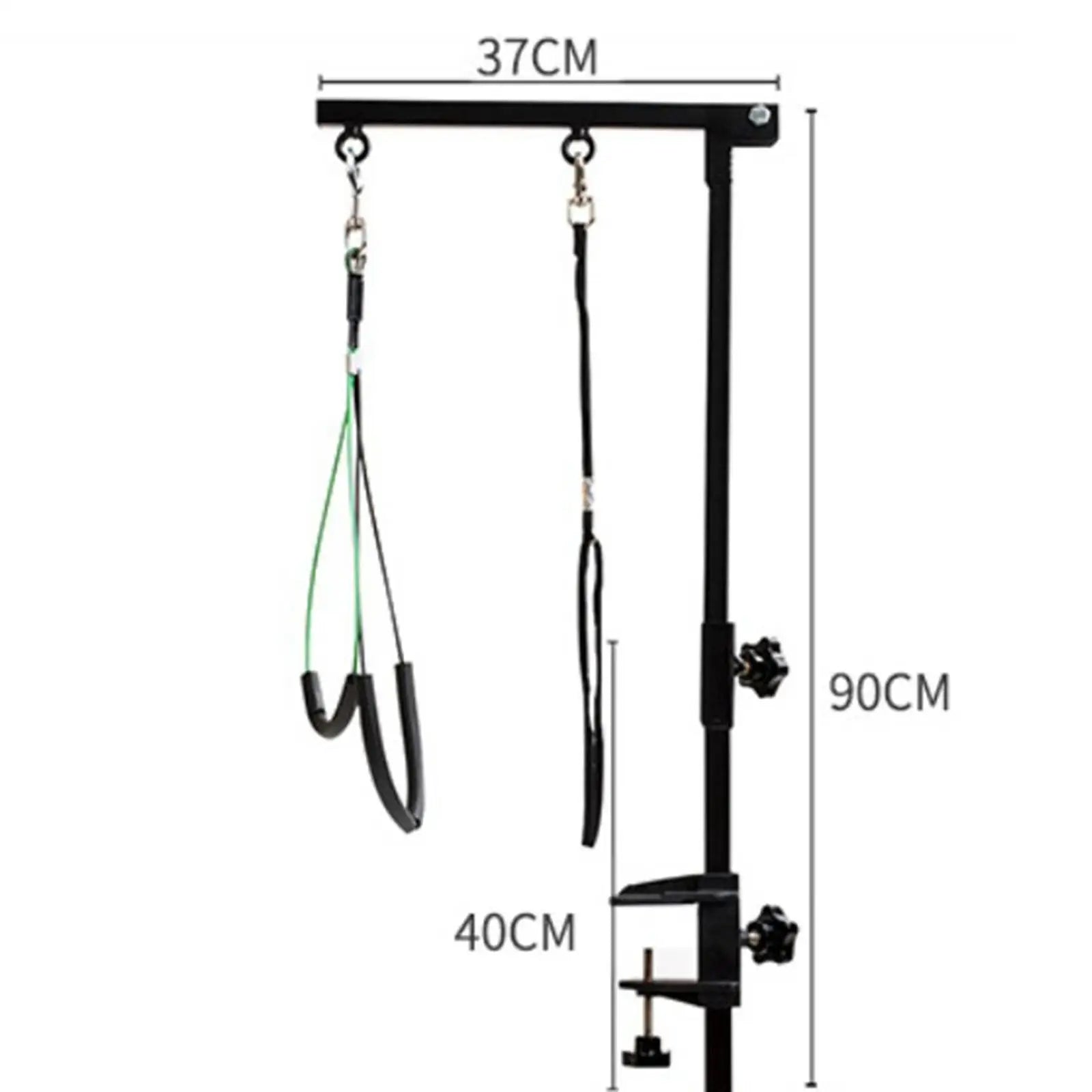 Folded Pet Grooming Arm w/ Clamp, Medium Small Dog Grooming Table Table Hanger Accessories For Cat Dog Bath Desktop