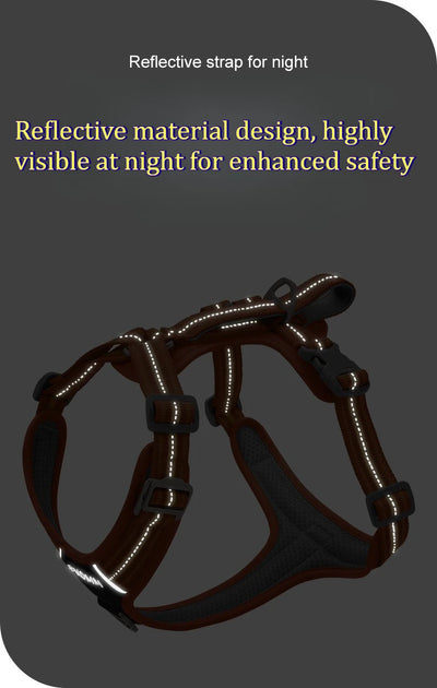 Dog Leash Anti-Pull Pet Harness Comfortable Outdoor Dog Leash Reflective Dog Harness Durable and Stain-Resistant