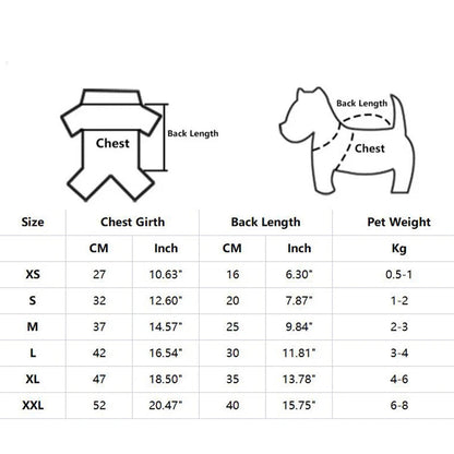 Pet Dog Clothes For Small Dogs Clothing Warm Clothing for Chihuahua Coat Puppy Outfit Pet Clothes for French Bulldog Hoodies PawPrint Treasures