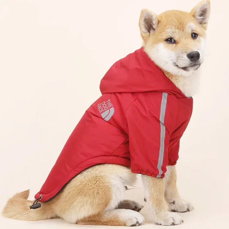 Pet Dog Waterproof Coat Reflective Puppy Warm Cotton Jacket Autumn Winter Hoodie Clothing For Dogs Cats Clothes PawPrint Treasures