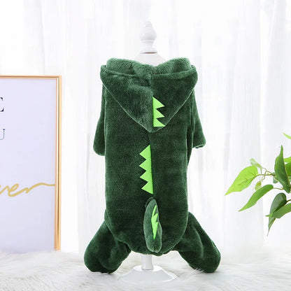 Pet Dog Clothes Warm Soft Fleece Dogs Jumpsuits Pet Clothing for Small Dogs Puppy Cats Hoodies Chihuahua Yorkshire Costume Coats PawPrint Treasures